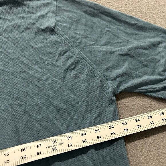 John Smedley Shirt Mens XL Blue England Knit Polo Preppy Sea Island Cotton - Picture 9 of 10